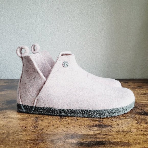 Birkenstock Shoes - BIRKENSTOCK Andermatt Wool Felt Bootie Slipper Soft Pink Womens 40EU 9.5 Us